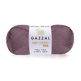 Пряжа Gazzal Baby Cotton 205 цвет 524 какао