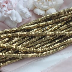 Гематин гематит, шестиугольные бусины, 6 мм, бронза, 5 нитей, ГМ011