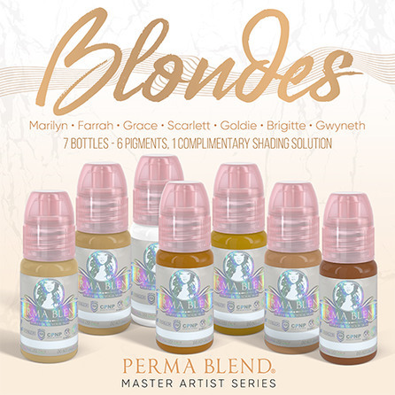 Сет пигментов для бровей  "Blondes Set" от Permablend