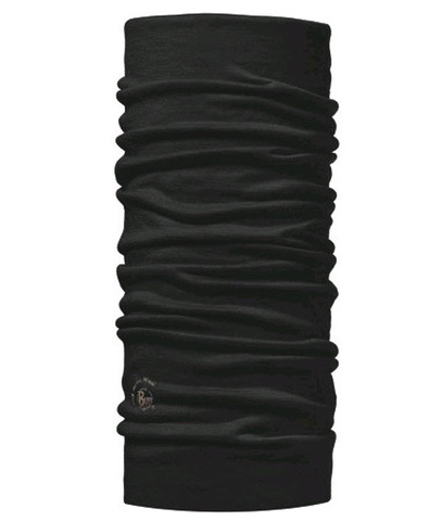 Картинка шарф-труба Buff wool lightweight Black - 1