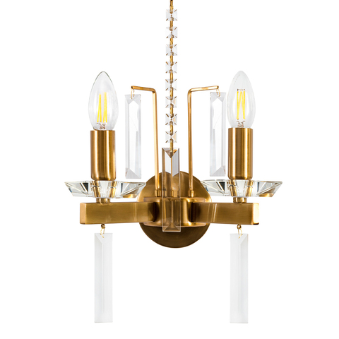 Настенный светильник Crystal Lux MARRON AP2 BRASS