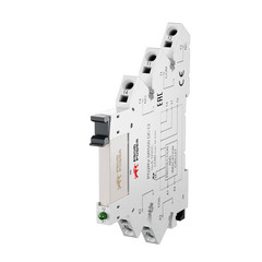 Ультратонкое реле Prompower PG2RV-SR500 DC12 Пружинные клеммы, номинальный ток 6А, управление 12VDC