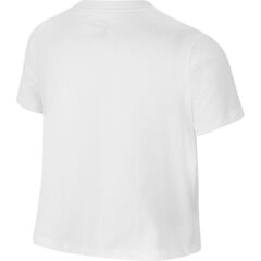 Футболка для девочки Nike Sportswear Crop Futura Tee - white/black/black