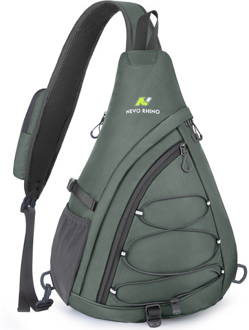 Картинка рюкзак однолямочный Nevo Rhino 9070 Dark Gray - 1
