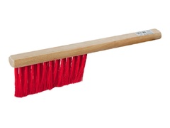 Деревянная рукоятка, длина 320 мм, искусственная щетина, щетка-сметка (39020)