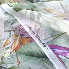 шифон итальянский с листьями фото