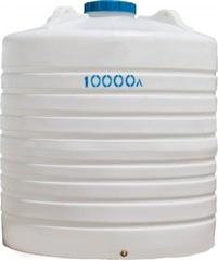 Ёмкость пластиковая пищевая АКПОЛ TR 10000 л. вертикальная транспортная (232x232x250см;200кг;белый) - арт.555057.1