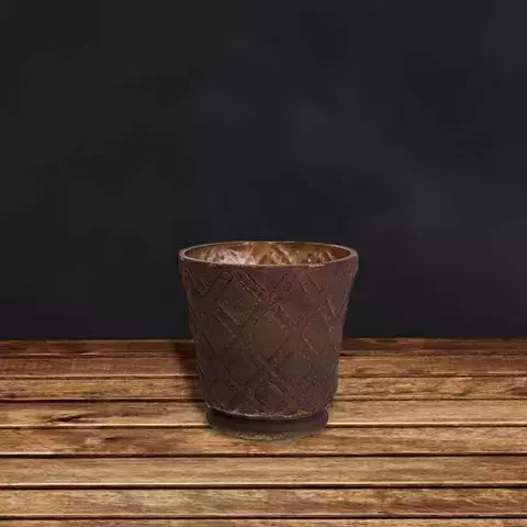 Подсвечник 9см Restoration Hardware коричневый