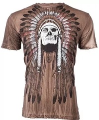 Футболка Affliction TRIBE BROWN