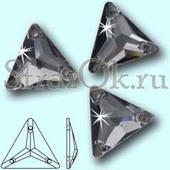 Стразы пришивные Triangle Black Diamond, Треугольник Блэк Даймонд, серые на StrazOK.ru