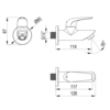 Lemark LM4690GM Кран, длина излива 11 см, графит