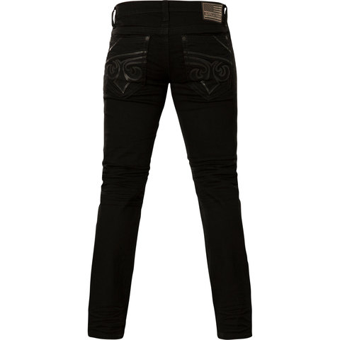 Affliction | Джинсы мужские GAGE FLEUR NIGHT 110SK079 черные сзади