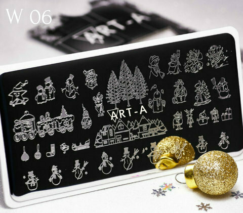 Пластина для стемпинга Art-A WINTER-06