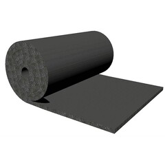 Рулон высокотемпературной изоляции из вспененного каучука РУ-ФЛЕКС ВТ DN 12, толщина 16, ширина 1000мм