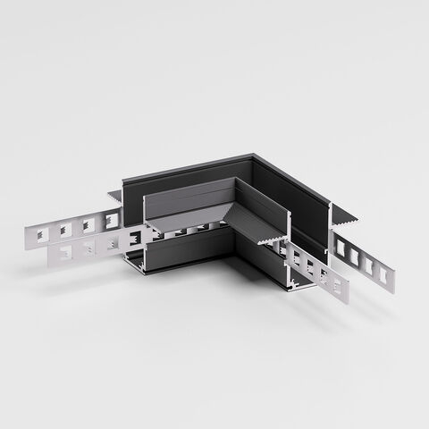 Коннектор угловой Elektrostandard Slim Magnetic для встраиваемого шинопровода под ГКЛ 12,5мм 85212/00 черный