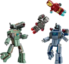 Конструктор LEGO Marvel 76320 Железный Человек и Машина войны против Дронов-молотов