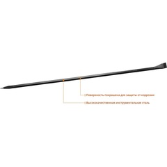 STAYER 1500 мм, 22 мм, монтажный лом, Professional (21625-150)