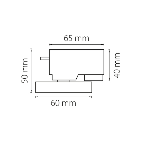 Трековое крепление с 1-фазным адаптером к 05104x Asta Lightstar 592077