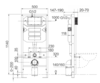 Ceramica Nova CN4002MB_1002M_1000 Комплект: Подвесной унитаз Metropol Rimless арт. CN4002MB + Шумоизоляционная панель для инсталляции арт. CN1000 + Система инсталляции для унитазов CERAMICANOVA Envision с кнопкой смыва Flat цвет хром матовый, креплен