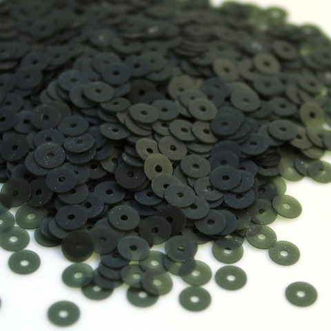 Пайетки плоские 4 мм. Verde Oliva (766F)
