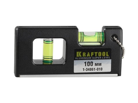 KRAFTOOL Mini-Pro 100 мм, Магнитный компактный уровень (1-34861-010)