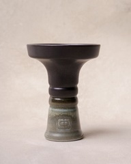 Чаша Форма Phunnel - Зеленый/черный (с глазурью)