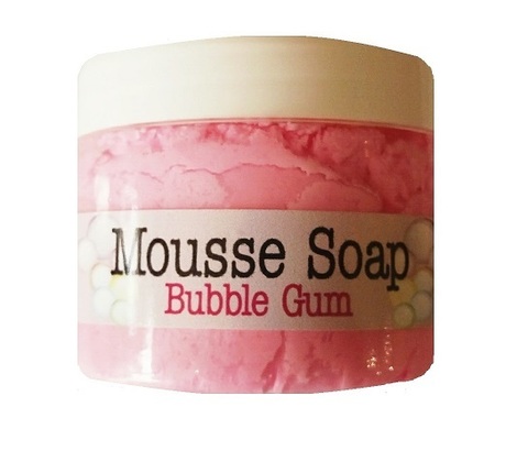 Mousse soap bubble gum