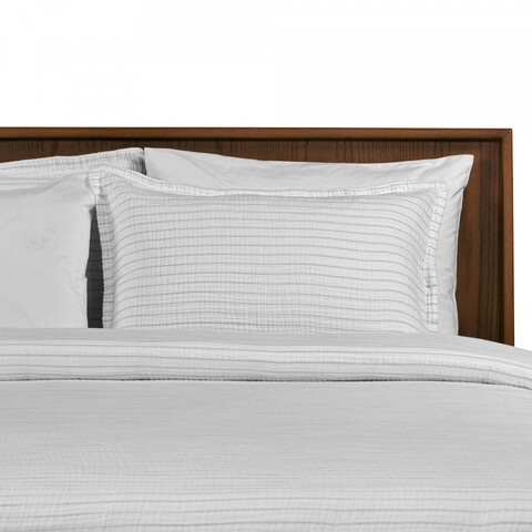 Пододеяльник 200x220 L'appartement Gauze Striped светло-серый