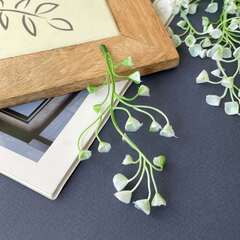 Искусственная зелень  - Гипсофила свисающая, бело-зеленая, 78 см.