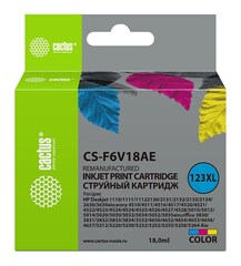 Картридж струйный Cactus CS-F6V18AE 123XL многоцветный (330стр.) (18мл) для HP DeskJet 1110, 1111, 1112, 2130