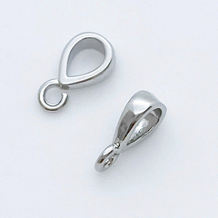 Бейл, цвет серебро (родий), размер 8,5*2,5 мм, цена за 1 шт