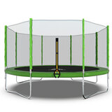 Батут DFC Trampoline Fitness с сеткой 14ft фото №1