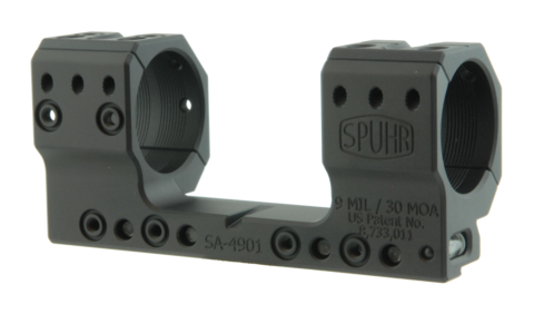 Тактический кронштейн SPUHR D34мм на 12mm (Accuracy), H35мм, наклон 9MIL/ 30.9MOA (SA-4901)