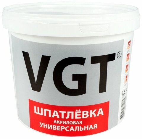 шпаклевка  VGT вн/нар работ акрил 7,5кг