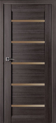 Дверь Модена / Цвет Серый дуб / Мателюкс бронза / Двери Belwooddoors