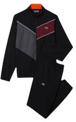Теннисный костюм Lacoste Stretch Fabric Tennis Sweatsuit - black/orange/bordeaux