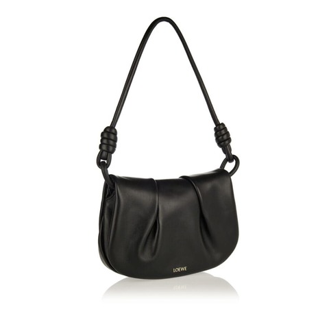 Кожаная сумка-сэтчел Loewe Paseo черный