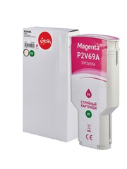 Струйный картридж Sakura P2V69A (№730 Magenta) для HP DesignJet T1700/T1700/T1700dr/T1700dr, пигментный тип чернил, пурпурный, 300 мл.