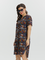 4630 Туника на пуговицах