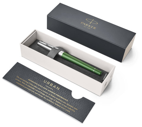 Parker Urban Premium - Green CT, ручка-роллер, F, BL