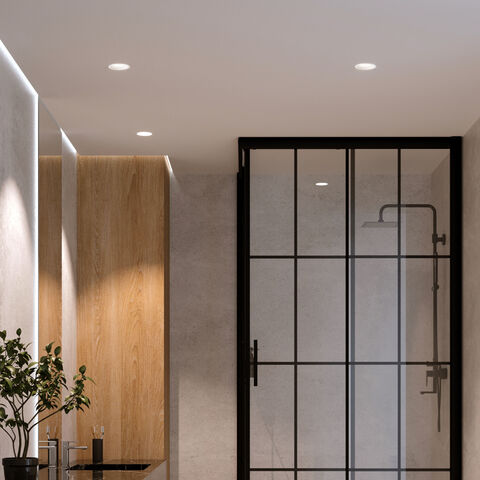 Встраиваемый светодиодный светильник Elektrostandard Arco 15274/LED 12W 3000K белый IP44