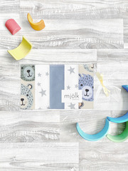 Набор платочков-слюнявчиков Mjölk Grizzly Bears