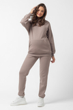 Утепленный спортивный костюм для беременных и кормящих  16501 какао