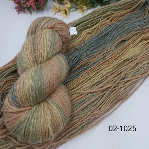 Дундага 6/2 шерсть секционного окрашивания 02-1025