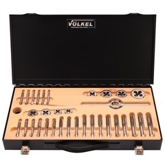 Набор метчиков и плашек M5 -M12 HSS-G 40пр Volkel 48004