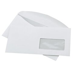 Конверт почтовый С65/О (229*114 мм), белый, клапан автомат, окно справа, декстрин, Ряжская печатная фабрика