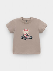 фуфайка  для мальчика  КР 302907/темно-бежевый 1104 к636