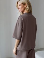 Футболка из эластичного футера с авторским принтом  D49.095 (122850)