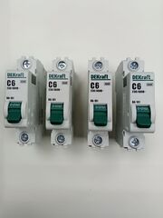 Автоматический выключатель 1-пол. 6А тип C 4,5кА серия ВА-101 DEKraft (4шт)