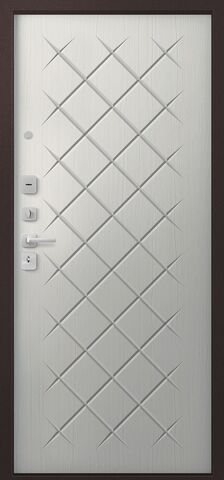 Теплая дверь входная Сезам В(V)-02 (2026), 2 замка, 1,4 мм металл, (шоколад букле+скандинавский ясень) #3